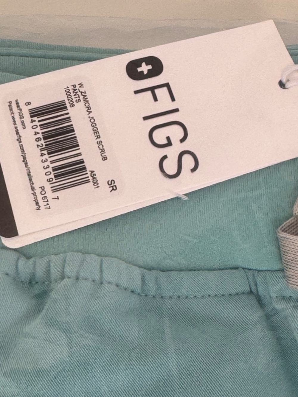 FIGS Zamora Jogger Scrub Pants Women's Small Regular Sea Glass NWT FIONx - Picture 7 of 11